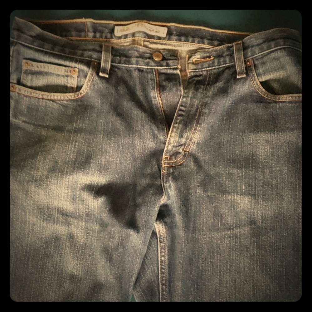 Express, Precision Fit, Relaxed Blue Jeans